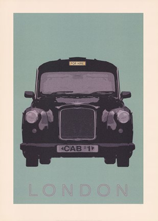 Framed London - Cab I Print