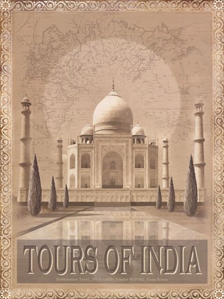 Framed Tours of The East I Print