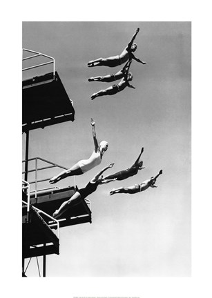 Framed High Dive Print