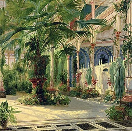 Framed Interior of the Palm House at Potsdam I Print