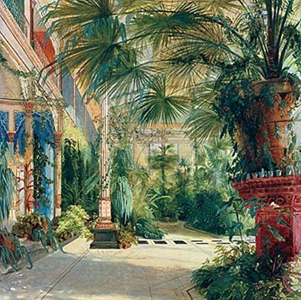 Framed Interior of the Palm House at Potsdam II Print