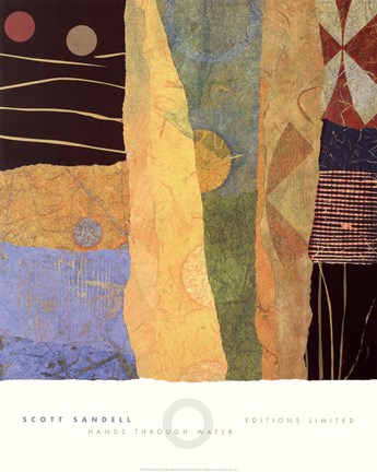 Framed Hands through Water Print