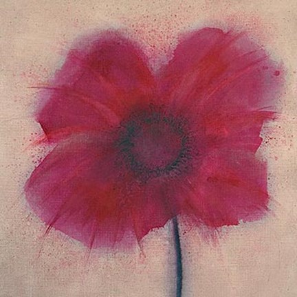 Framed Red Splash II Print