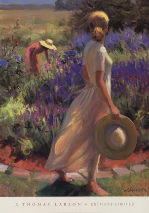 Framed Garden Breeze Print