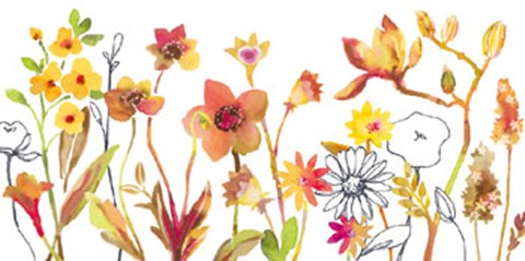 Framed Joli Jardin III Print