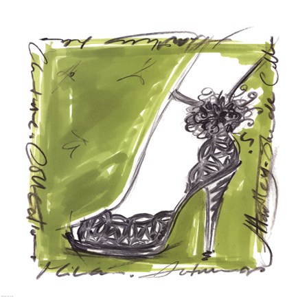 Framed Catwalk Heels II Print
