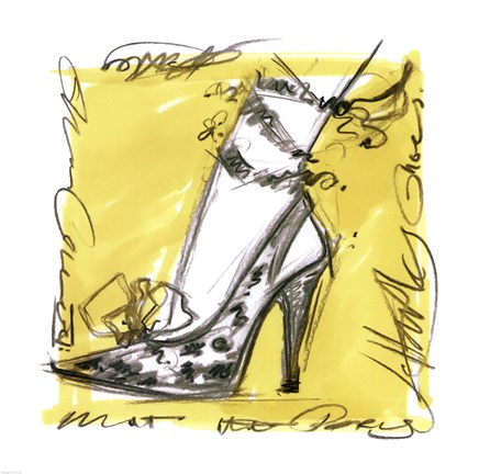 Framed Catwalk Heels IV Print