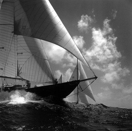 Framed Rushing Waves I Print