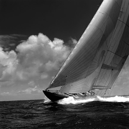 Framed Rushing Waves II Print