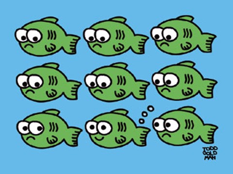 Framed Fish Fart Print