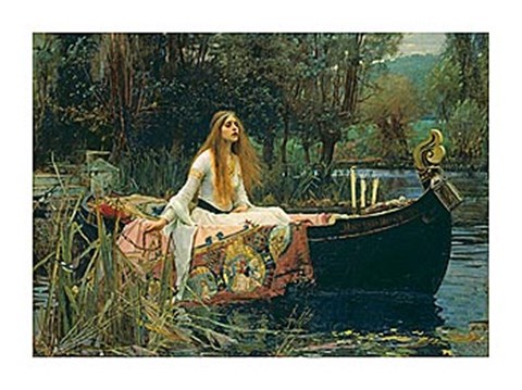 Framed Lady of Shalott, 1888 Print