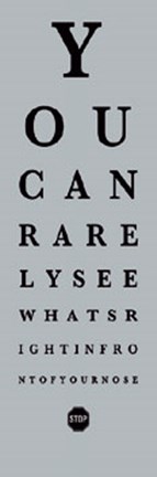 Framed Eye Chart II Print