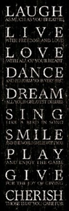 Framed Live Your Life I Print