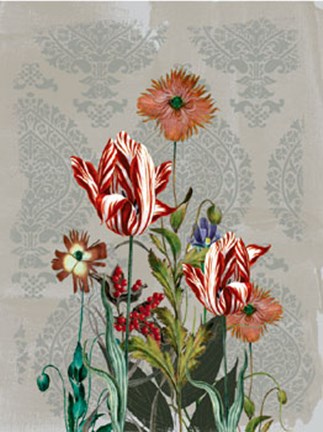 Framed Summer Flowers II Print