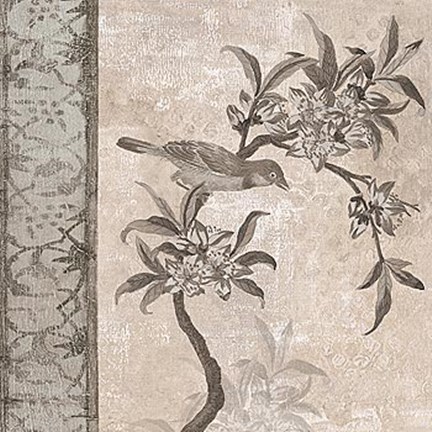 Framed Chinoiserie I Print