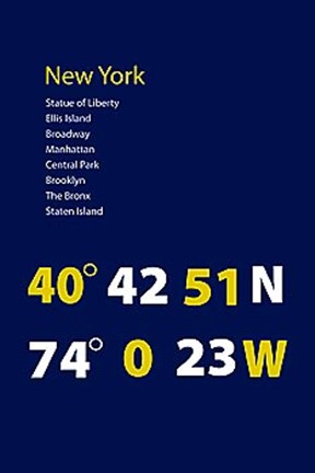 Framed Coordinate III Print