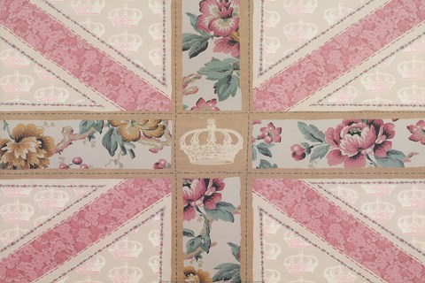 Framed Vintage Chic Flag Print