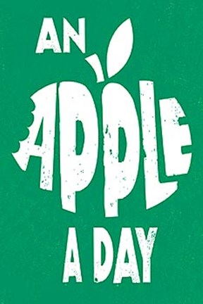 Framed Apple a Day Print