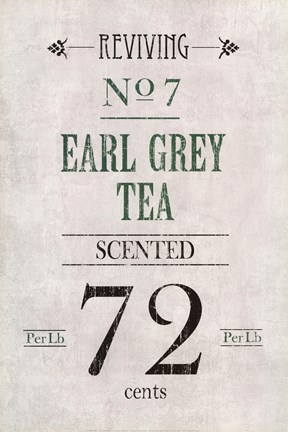 Framed Earl Grey Tea Print