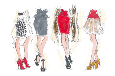 Framed Catwalk Legs Print