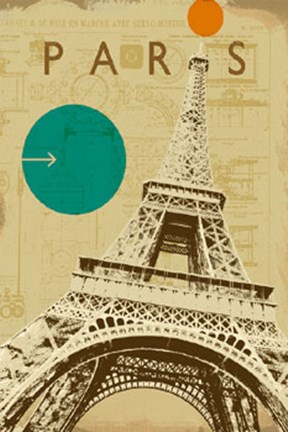 Framed City Plans II Print