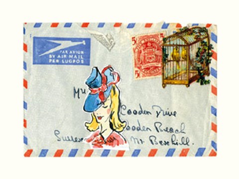 Framed Par Avion IV Print