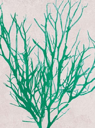 Framed Emerald Sea I Print