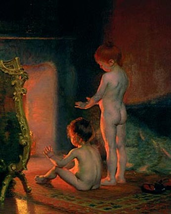 Framed After The Bath, 1890 Print