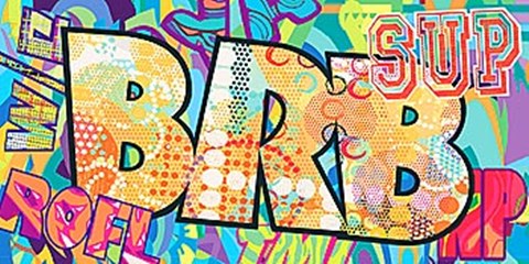 Framed BRB (Be Right Back) Print