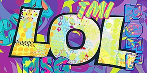 Framed LOL (Laugh Out Loud) Print