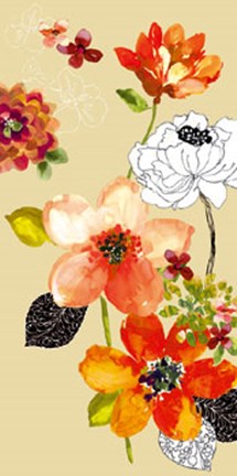 Framed Paint Line I Print