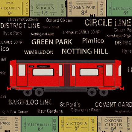 Framed Ticket Please II Print