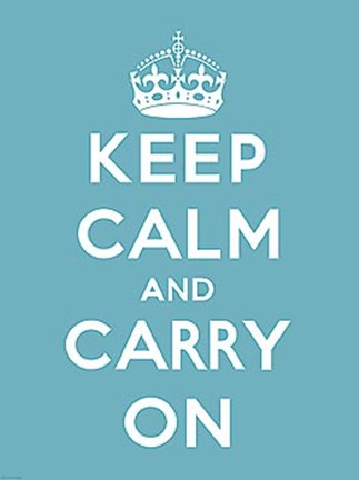 Framed Keep Calm And Carry On VI Print