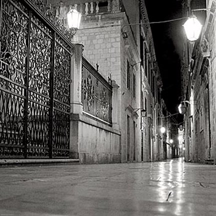 Framed Old Town V Print