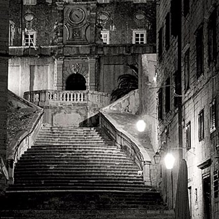 Framed Old Town VI Print