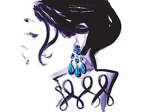 Framed Earrings Print