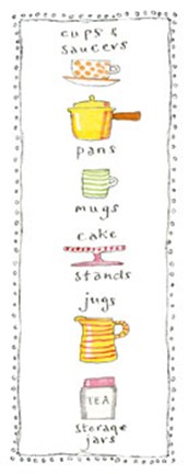 Framed Pots and Pans Print