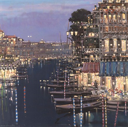 Framed Riviera Twilight Print