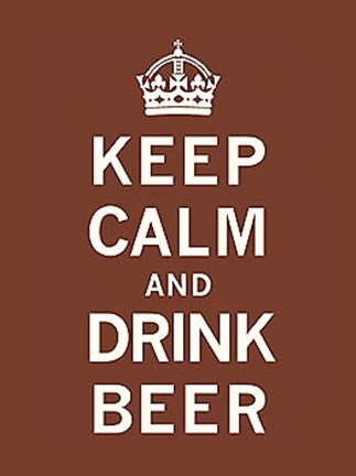 Framed Keep Calm and Drink Beer Print
