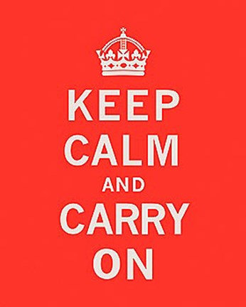 Framed Keep Calm And Carry On II Print