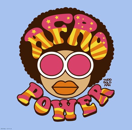 Framed Afro Power Print