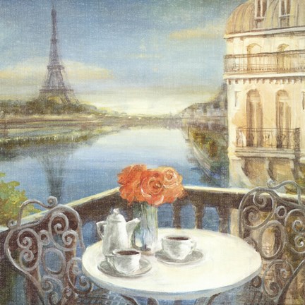 Framed Morning on the Seine Crop Print