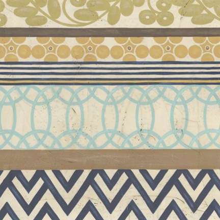 Framed Geometric Frieze IV Print