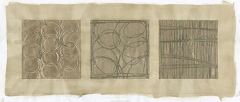 Framed Platinum Abstraction I Print