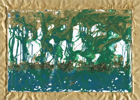 Framed Fluid Color Print