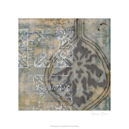 Framed Floating Patterns IV Print