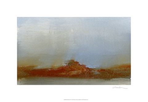 Framed Red Horizon IV Print