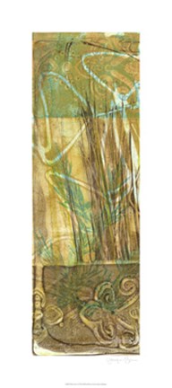 Framed Wheat Grass I Print