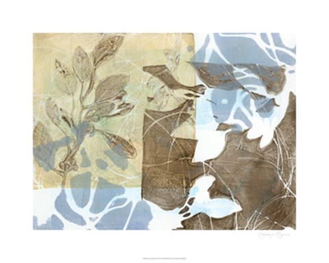 Framed Leaf Inclusion II Print