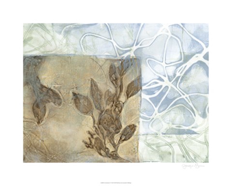 Framed Leaf Inclusion V Print